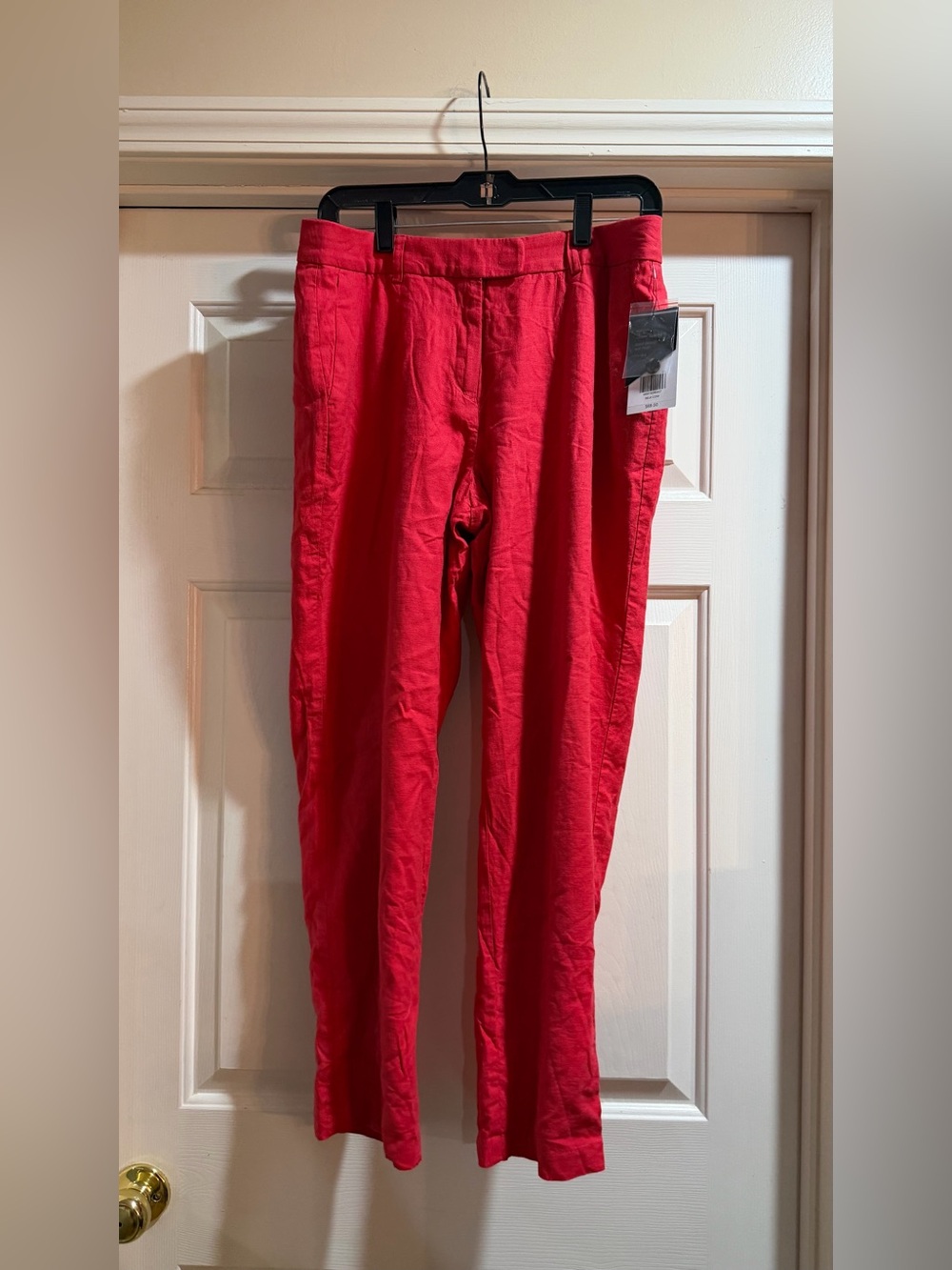 The Limited Women’s Red Linen Slim Ankle NWT